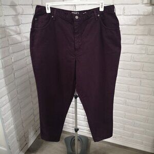 American Eagle Denim Ladies Size 22WP Petite Western Purple Made in Canada Jeans